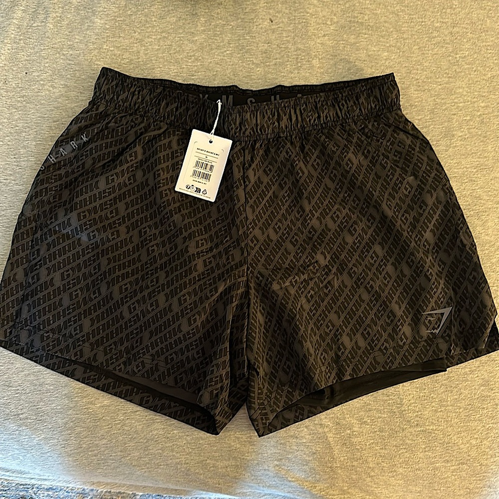 Gym Shark Sports Shorts 5” 2 in 1 NWT size XL